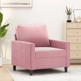 Sillón de terciopelo rosa 60 cm by , Sofas - Ref: Foro24-359182, Price: 165,21 €, Discount: %