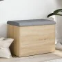 Banco con almacenaje madera ingeniería roble Sonoma 62x42x45 cm von , Bänke für Hallen und Lager - Ref: Foro24-835042, Preis:...