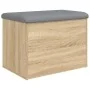 Banco con almacenaje madera ingeniería roble Sonoma 62x42x45 cm von , Bänke für Hallen und Lager - Ref: Foro24-835042, Preis:...