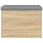 Banco con almacenaje madera ingeniería roble Sonoma 62x42x45 cm von , Bänke für Hallen und Lager - Ref: Foro24-835042, Preis:...