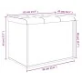 Banco con almacenaje madera ingeniería roble Sonoma 62x42x45 cm von , Bänke für Hallen und Lager - Ref: Foro24-835042, Preis:...
