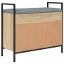 Banco zapatero madera de ingeniería roble Sonoma 65,5x32x57,5cm by , Benches for halls and storage - Ref: Foro24-835203, Pric...