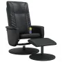 Sillón reclinable masaje con reposapiés cuero sintético negro von , Sessel - Ref: Foro24-356520, Preis: 147,43 €, Rabatt: %