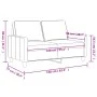 Sofá de 2 plazas terciopelo marrón 140 cm von , Sofas - Ref: Foro24-359206, Preis: 197,24 €, Rabatt: %