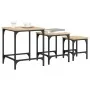 Mesas de centro apilables 3 pzas madera ingeniería roble Sonoma by , Coffee table - Ref: Foro24-838934, Price: 47,99 €, Disco...