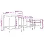 Mesas de centro apilables 3 pzas madera ingeniería roble Sonoma by , Coffee table - Ref: Foro24-838934, Price: 47,99 €, Disco...