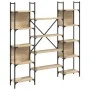 Estantería de madera ingeniería roble Sonoma 155,5x24x166,5 cm by , Bookcases and shelves - Ref: Foro24-838859, Price: 97,04 ...
