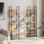Estantería de madera ingeniería roble Sonoma 155,5x24x166,5 cm by , Bookcases and shelves - Ref: Foro24-838859, Price: 97,04 ...