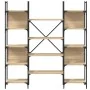 Estantería de madera ingeniería roble Sonoma 155,5x24x166,5 cm by , Bookcases and shelves - Ref: Foro24-838859, Price: 97,04 ...