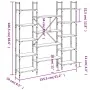 Estantería de madera ingeniería roble Sonoma 155,5x24x166,5 cm by , Bookcases and shelves - Ref: Foro24-838859, Price: 97,04 ...