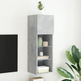 Mueble para TV con luces LED gris hormigón 30,5x30x90 cm von , TV-Möbel - Ref: Foro24-837007, Preis: 56,13 €, Rabatt: %