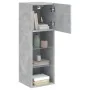 Mueble para TV con luces LED gris hormigón 30,5x30x90 cm by , TV Furniture - Ref: Foro24-837007, Price: 56,05 €, Discount: %