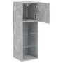 Mueble para TV con luces LED gris hormigón 30,5x30x90 cm by , TV Furniture - Ref: Foro24-837007, Price: 56,05 €, Discount: %