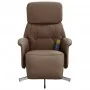 Sillón reclinable de masaje con reposapiés tela marrón | Foro24.es | Tu tienda online para hogar, jardín y más Foro24.es