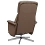 Sillón reclinable de masaje con reposapiés tela marrón | Foro24.es | Tu tienda online para hogar, jardín y más Foro24.es