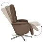 Sillón reclinable de masaje con reposapiés tela marrón | Foro24.es | Tu tienda online para hogar, jardín y más Foro24.es