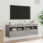 Muebles TV de pared con luces LED 2 uds gris Sonoma 60x30x40 cm de , Muebles TV - Ref: Foro24-837194, Precio: 98,51 €, Descue...