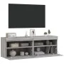 Muebles TV de pared con luces LED 2 uds gris Sonoma 60x30x40 cm de , Muebles TV - Ref: Foro24-837194, Precio: 98,51 €, Descue...