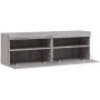 Muebles TV de pared con luces LED 2 uds gris Sonoma 60x30x40 cm de , Muebles TV - Ref: Foro24-837194, Precio: 98,51 €, Descue...