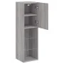 Muebles de TV con luces LED 2 uds gris Sonoma 30,5x30x102 cm de , Muebles TV - Ref: Foro24-837026, Precio: 118,93 €, Descuent...
