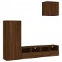 Muebles de TV de pared 4 pzas madera de ingeniería marrón roble von , TV-Möbel - Ref: Foro24-3216506, Preis: 156,21 €, Rabatt: %