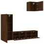 Muebles de TV de pared 4 pzas madera de ingeniería marrón roble von , TV-Möbel - Ref: Foro24-3216506, Preis: 156,21 €, Rabatt: %