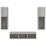Muebles TV pared con LED 5 pzas madera ingeniería gris Sonoma von , TV-Möbel - Ref: Foro24-3216609, Preis: 172,41 €, Rabatt: %