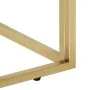 Mesa de centro de acero inoxidable dorado y madera maciza | Foro24.es | Tu tienda online para hogar, jardín y más Foro24.es