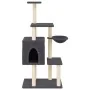 Rascador para gatos con postes de sisal gris oscuro 131 cm by , Cat furniture - Ref: Foro24-172129, Price: 60,96 €, Discount: %