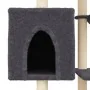 Rascador para gatos con postes de sisal gris oscuro 131 cm by , Cat furniture - Ref: Foro24-172129, Price: 60,96 €, Discount: %