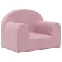 Sofá para niños felpa suave rosa by , Baby and Toddler Furniture - Ref: Foro24-357009, Price: 48,69 €, Discount: %
