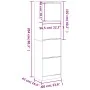 Mueble zapatero 4 cajones abatibles roble ahumado 60x42x204 cm von , Schuhregale und Schuhorganisatoren - Ref: Foro24-3214396...