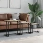 Mesas de centro apilables 3 pzas madera ingeniería roble Sonoma von , Couchtisch - Ref: Foro24-837818, Preis: 51,75 €, Rabatt: %