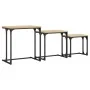 Mesas de centro apilables 3 pzas madera ingeniería roble Sonoma von , Couchtisch - Ref: Foro24-837818, Preis: 51,75 €, Rabatt: %
