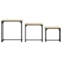 Mesas de centro apilables 3 pzas madera ingeniería roble Sonoma von , Couchtisch - Ref: Foro24-837818, Preis: 51,75 €, Rabatt: %