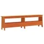 Banco de recibidor madera maciza pino marrón cera 160x28x45 cm by , Benches for halls and storage - Ref: Foro24-837381, Price...