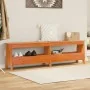 Banco de recibidor madera maciza pino marrón cera 160x28x45 cm by , Benches for halls and storage - Ref: Foro24-837381, Price...