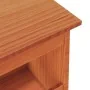 Banco de recibidor madera maciza pino marrón cera 160x28x45 cm by , Benches for halls and storage - Ref: Foro24-837381, Price...
