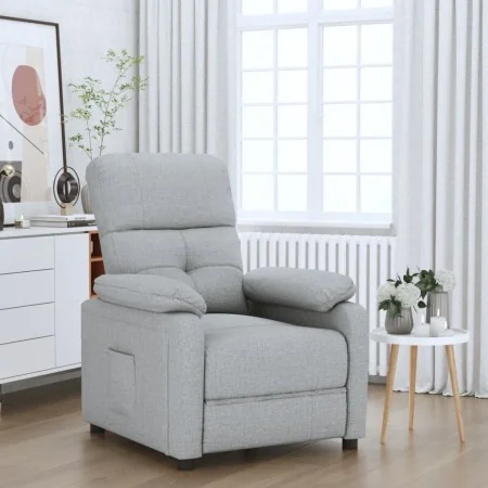Sillón reclinable de tela gris claro | Foro24.es | Tu tienda online para hogar, jardín y más Foro24.es