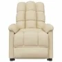 Sillón reclinable de tela crema by , Armchairs - Ref: Foro24-342730, Price: 177,82 €, Discount: %