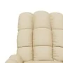 Sillón reclinable de tela crema by , Armchairs - Ref: Foro24-342730, Price: 177,82 €, Discount: %