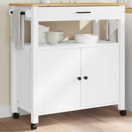 Carrito de cocina MONZA madera maciza de pino 84x40x90 cm von , Küchen- und Speisewagen - Ref: Foro24-376108, Preis: 189,43 €...