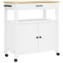 Carrito de cocina MONZA madera maciza de pino 84x40x90 cm von , Küchen- und Speisewagen - Ref: Foro24-376108, Preis: 189,43 €...