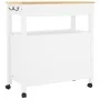 Carrito de cocina MONZA madera maciza de pino 84x40x90 cm von , Küchen- und Speisewagen - Ref: Foro24-376108, Preis: 189,43 €...