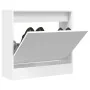 Zapatero de madera de ingeniería blanco 60x21x57 cm by , Shoe racks and shoe organizers - Ref: Foro24-839882, Price: 50,98 €,...