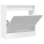 Zapatero de madera de ingeniería blanco 60x21x57 cm by , Shoe racks and shoe organizers - Ref: Foro24-839882, Price: 50,98 €,...