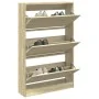 Zapatero de madera de ingeniería roble Sonoma 80x21x125,5 cm | Foro24.es | Tu tienda online para hogar, jardín y más Foro24.es