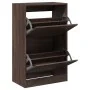 Zapatero de madera de ingeniería marrón roble 60x34x96,5 cm von , Schuhregale und Schuhorganisatoren - Ref: Foro24-839951, Pr...