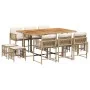 Set comedor de jardín 11 pzas con cojines ratán sintético beige | Foro24.es | Tu tienda online para hogar, jardín y más Foro24.es