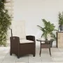 Sillón reclinable de jardín con cojines ratán sintético marrón | Foro24.es | Tu tienda online para hogar, jardín y más Foro24.es